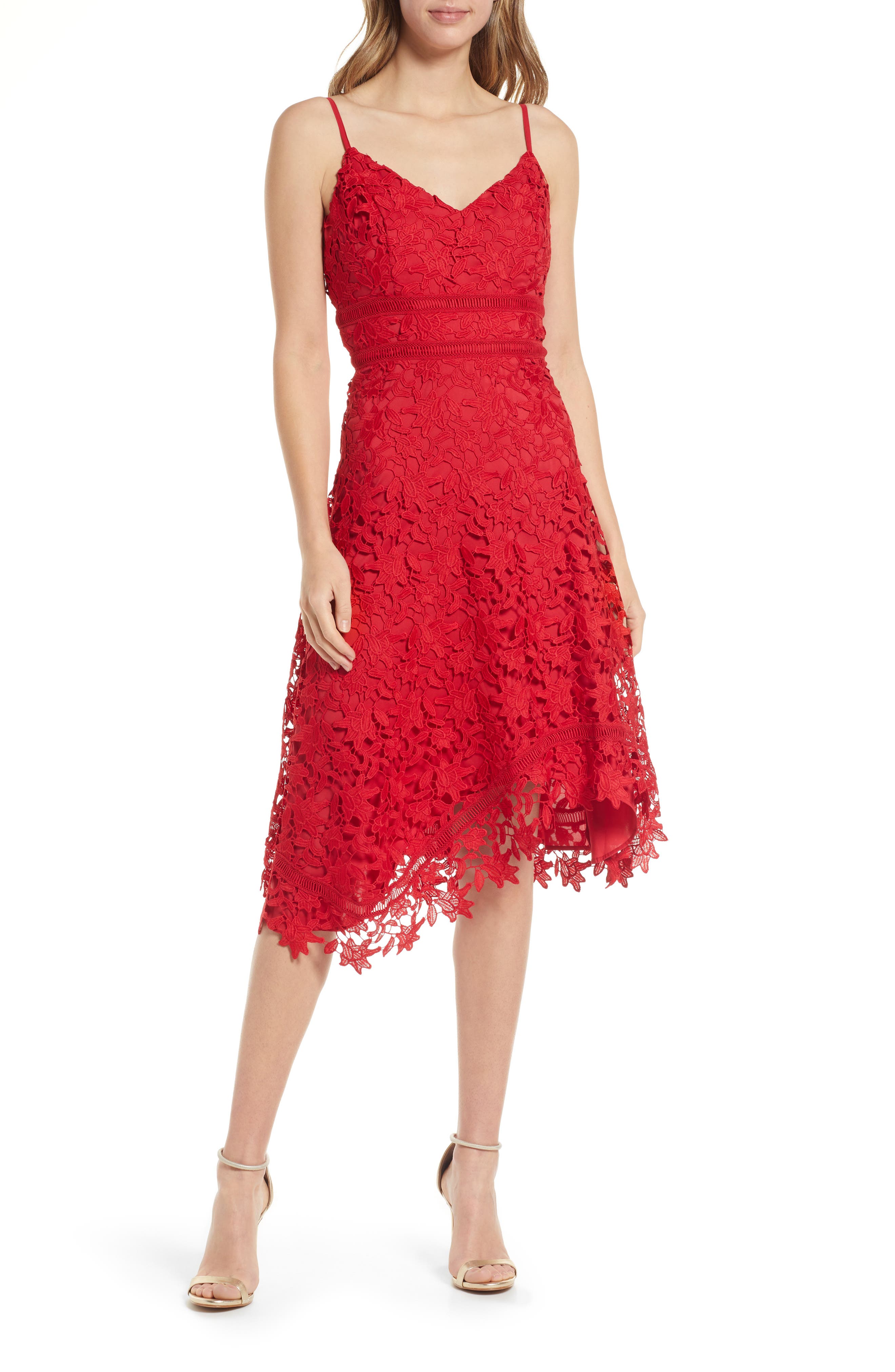 red lace dress | Nordstrom